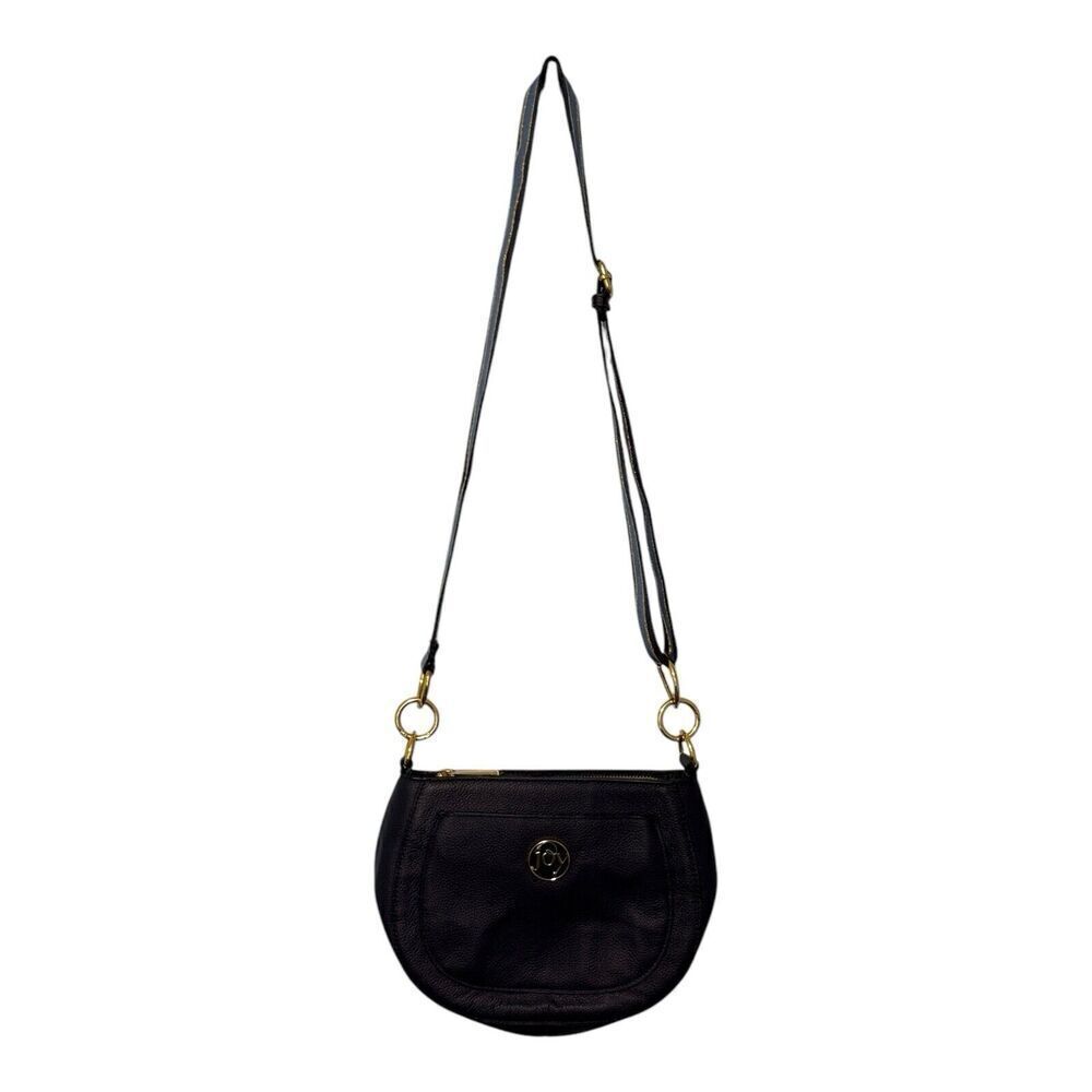 JOY Chic Blue Leather Crossbody Shoulder Bag RFID & Anti-Microbial